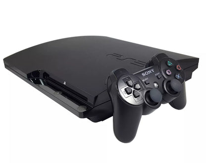 320GB PS3 Playstation 3 SLIM PACKAGE + 1 Controller & Hook Up Cords MINT