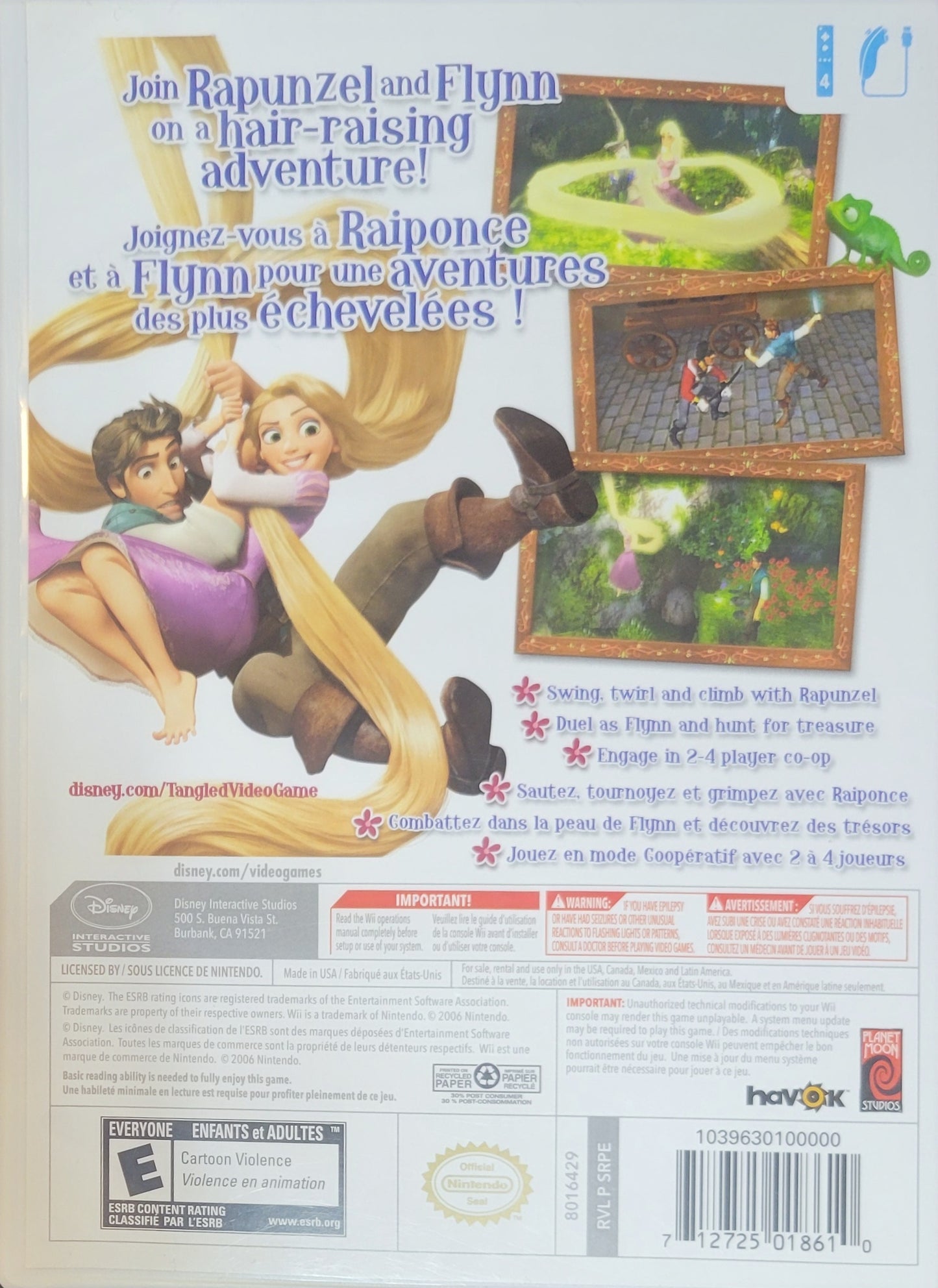 Disney Tangled – 2010 Nintendo Wii CIB Re-Sealed Like New