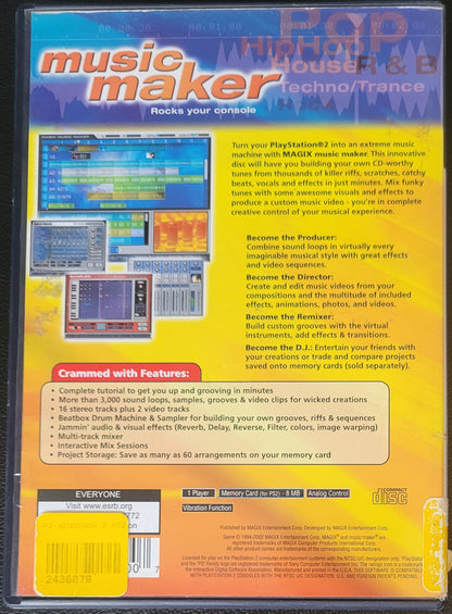 Music Maker - Sony PlayStation 2 PS2 (CIB) Pre-Owned Tested & Working Great Shape!
