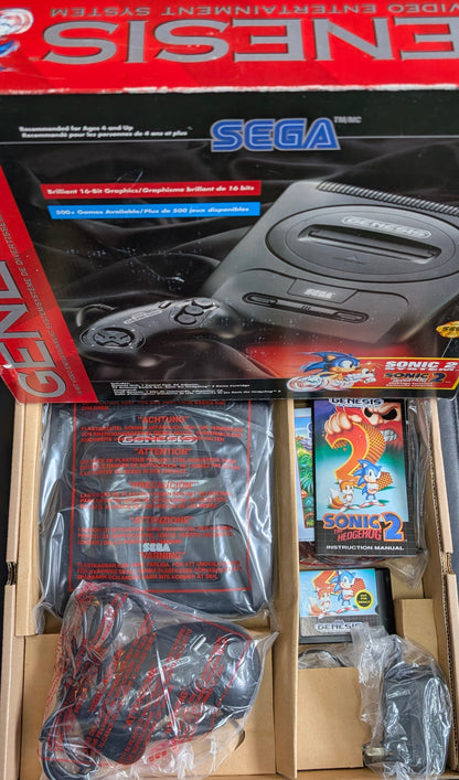 MINT Sega Genesis Model 2 Sonic 2 Edition – OPEN BOX | Complete | FACTORY New Condition