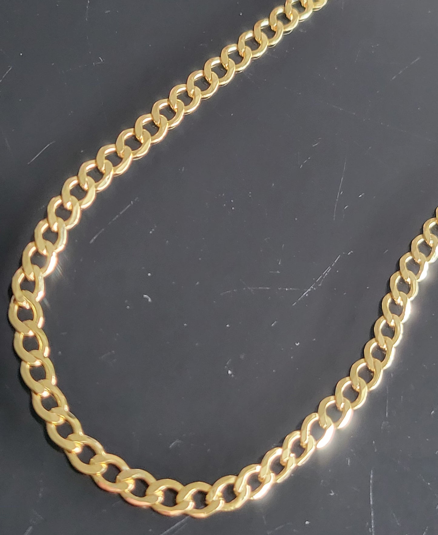 24 Inch 3.5MM 18K Gold Electroplated 925 - Cuban Link - SOLID Sterling Silver Finest Quality Italian Made Precious Metal Lowest Price!!!!