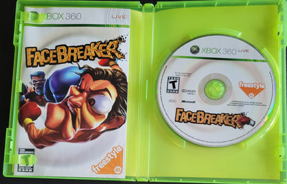 FACEBREAKER - Microsoft XBOX 360 - CIB MINT Pre-Owned Great Shape Tested & Working