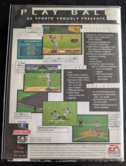 Triple Play '96 - Boxed CIB (Sega Genesis) | 1996 | Sports / Baseball