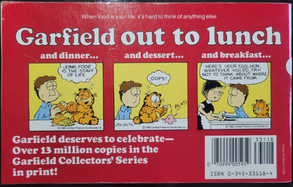 1st EDITION 1980s GARFIELD Book Club Edition: 12th Softcover Book! "Garfield Out To Lunch"