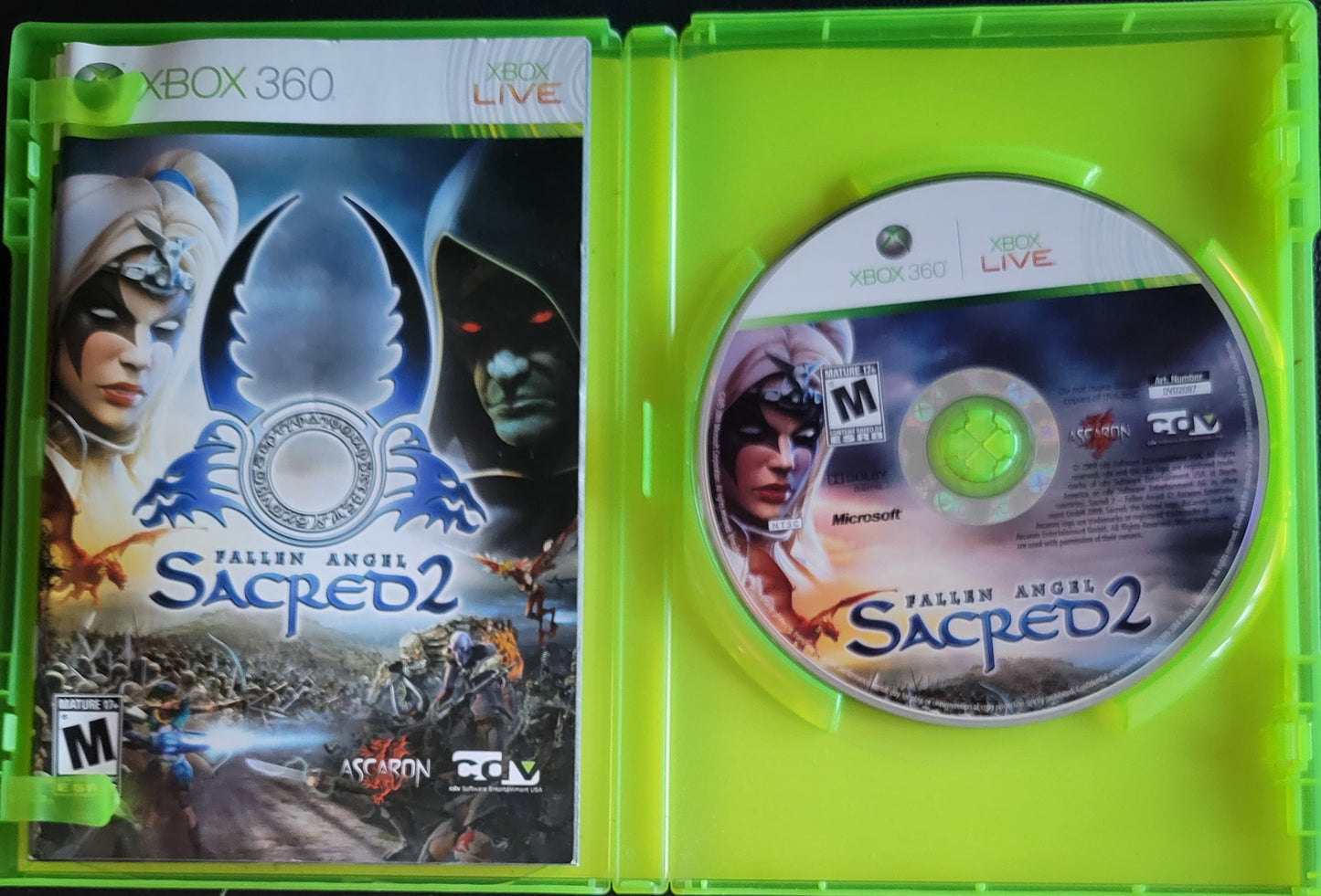 SACRED 2: Fallen Angel - Microsoft XBOX 360 - MINT CIB Pre-Owned Great Shape Tested & Working