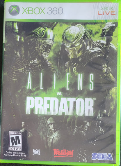 Aliens Vs Predator - (Mint CIB) - Microsoft XBOX 360 - Pre-Owned Like New CLEAN DISC