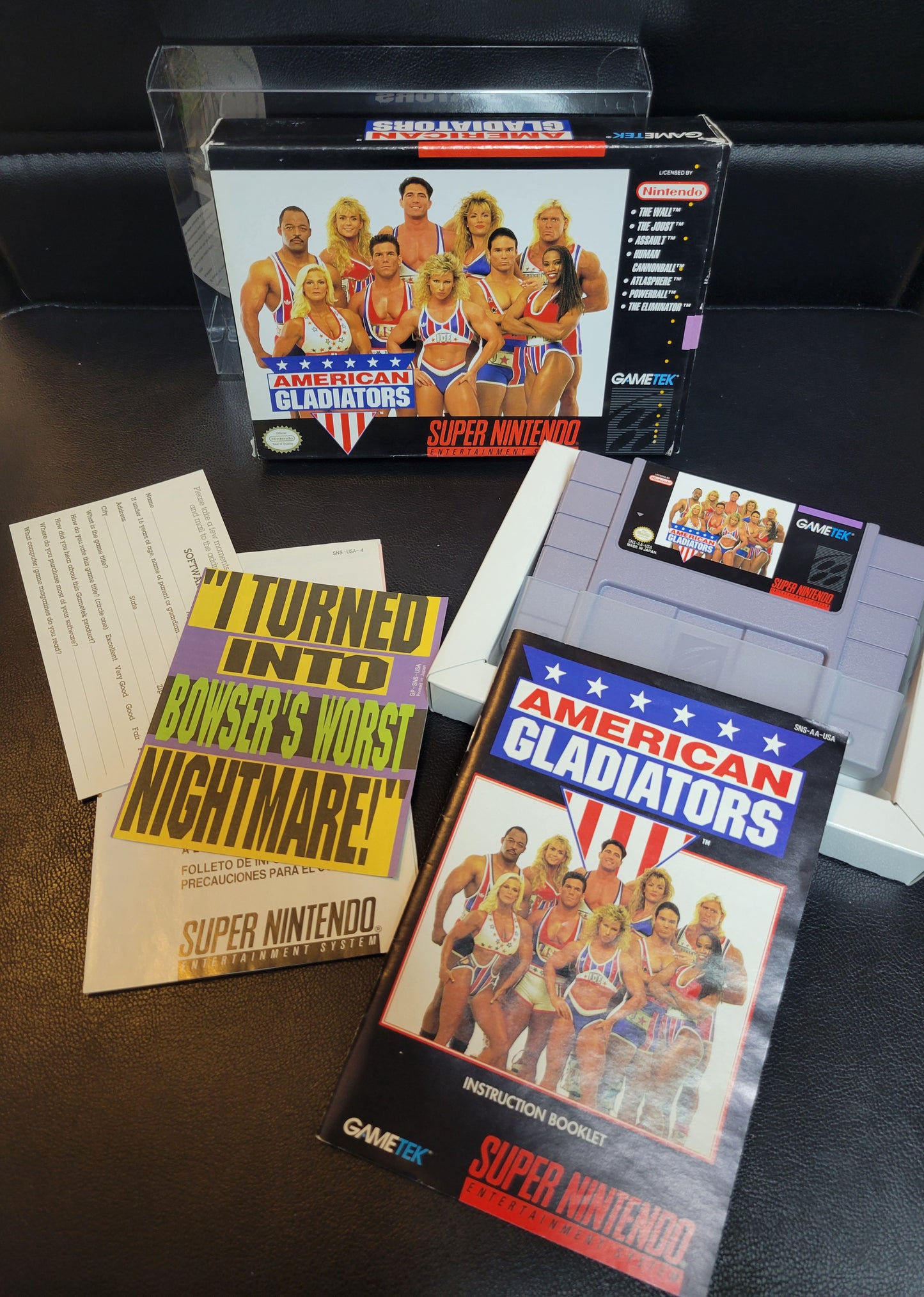 American Gladiators (SNES) - Super Nintendo Ent. 1993 IMMACULATE Condition - (REAL CIB)