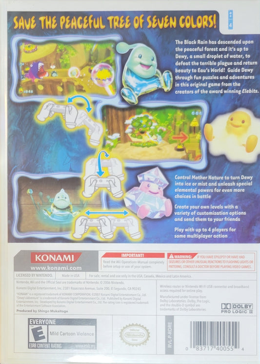 Dewy's Adventure – 2007 Nintendo Wii CIB Re-Sealed Clean Disc