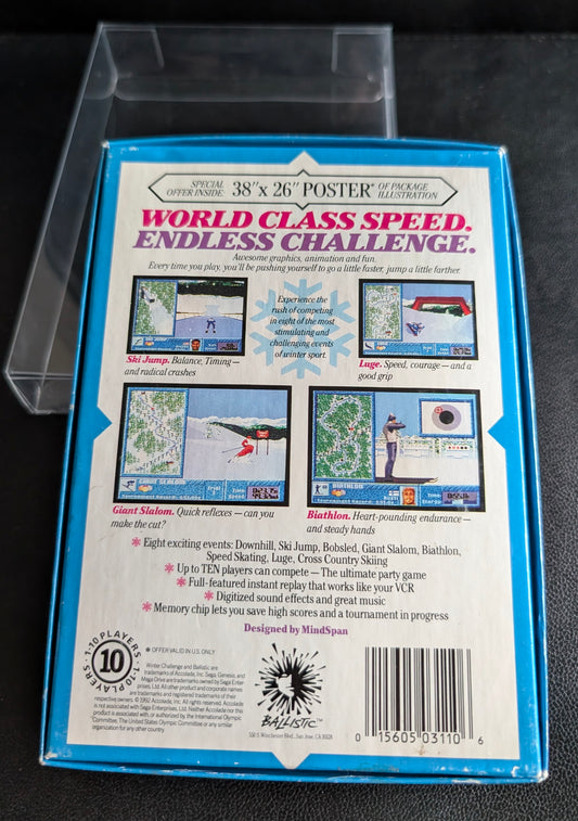 Winter Challenge - Boxed CIB (Sega Genesis) | 1991 | Sports / Multi-Event