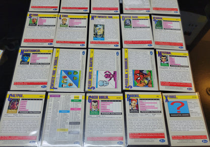 25 Ultra Mint 2nd EDITION / APPEARANCE Marvel Super Heros Ever On Cards - 1991 Original & Authentic Masterpiece Set Must See For Comic Fans!