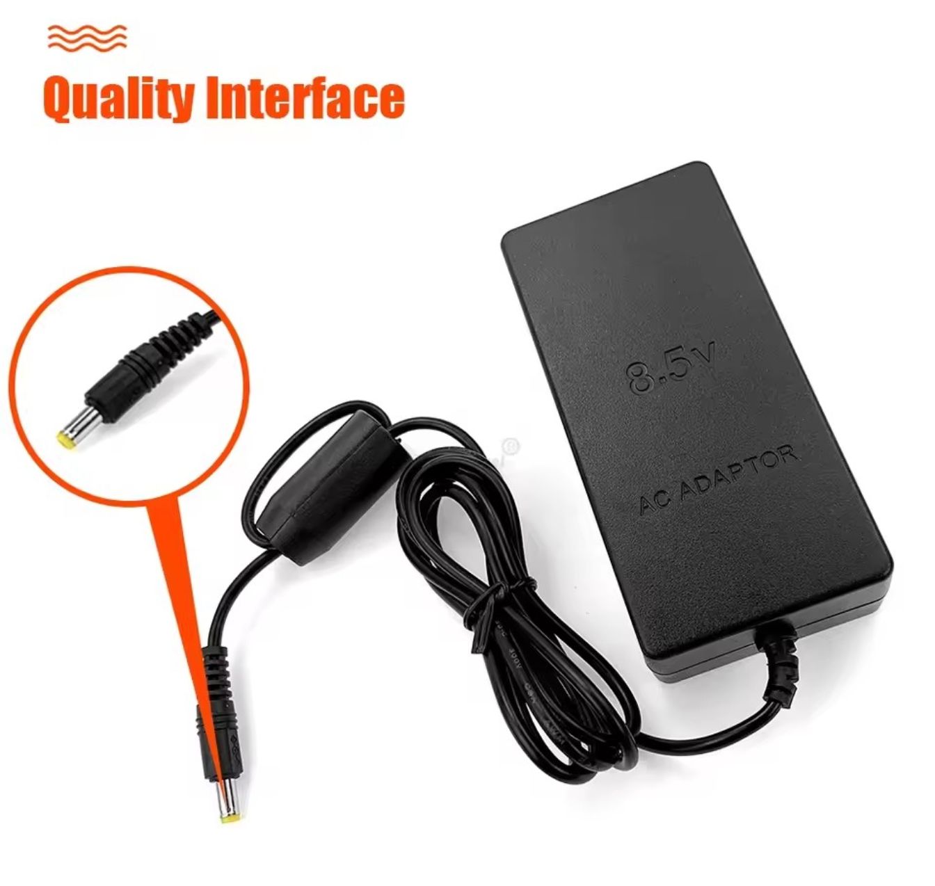 PlayStation 2 PS2 Slim Power Adapter (Aftermarket) | Power Brick & AC Cable Included | Replacement
