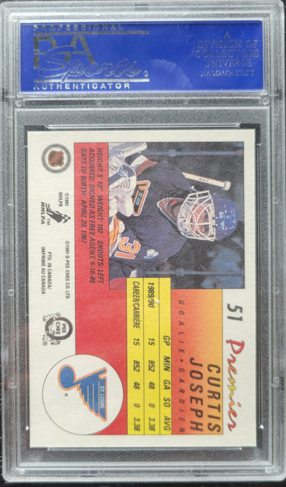 CURTIS JOSEPH O-PEE-CHEE ROOKIE PREMIERS 1990 LOW POP PSA 10 GEM MINT RARE FIND