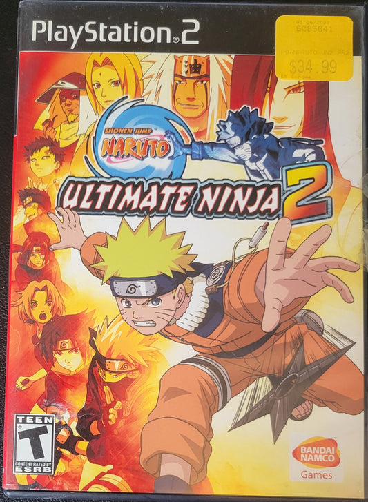 Shonun Jump Naruto: Ultimate Ninja 2 - Sony PlayStation 2 PS2 (CIB) Pre-Owned Tested & Working Great Shape!