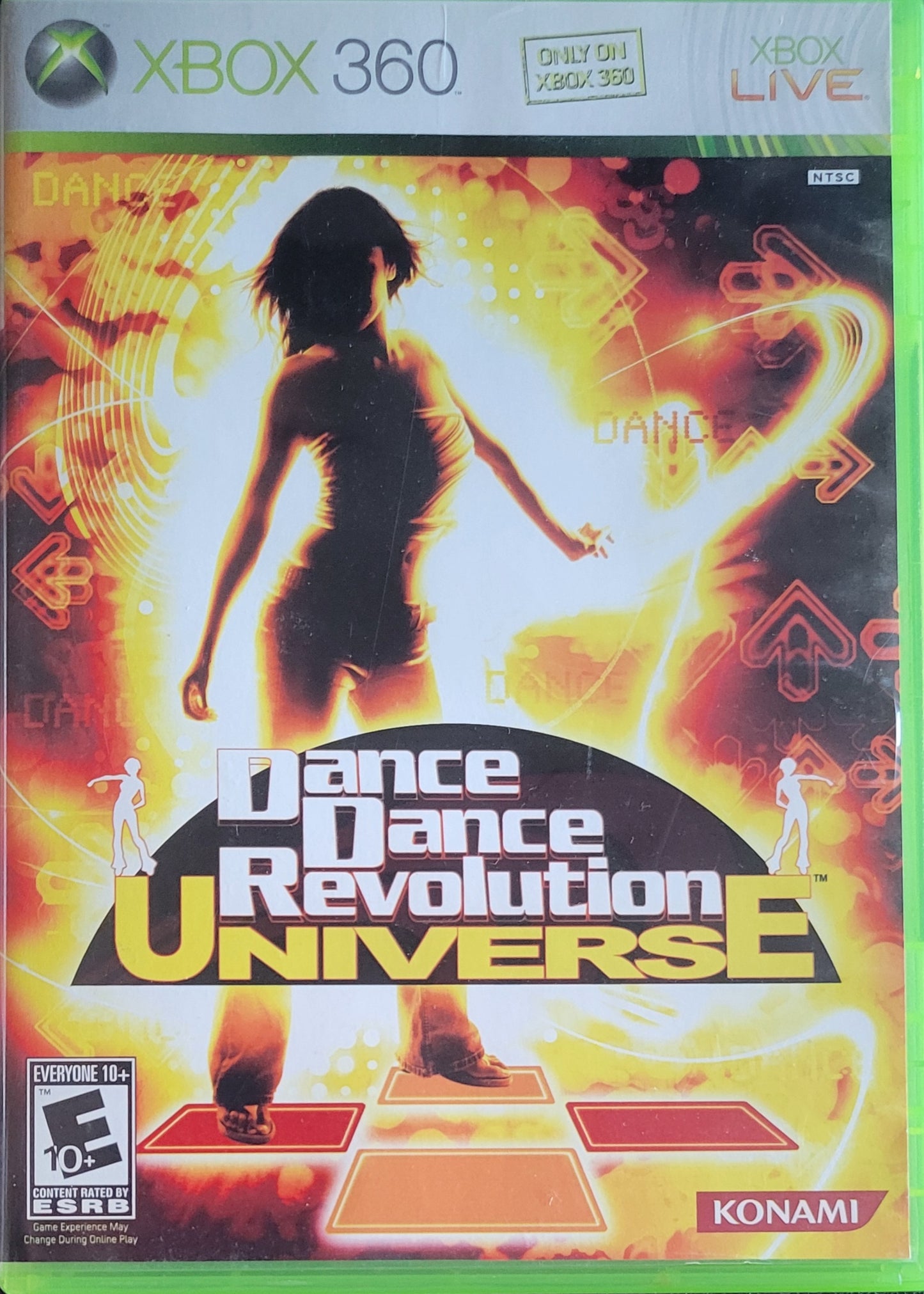Dance Dance Revolution Universe 1 & 2 - (CIB) - Microsoft XBOX 360 - Pre-Owned Like New CLEAN DISC
