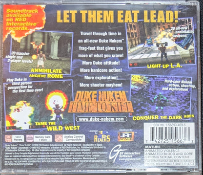 Duke Nukem: Time to Kill (PS1) (1998) | Complete CIB | Re-Sealed | Mint Condition