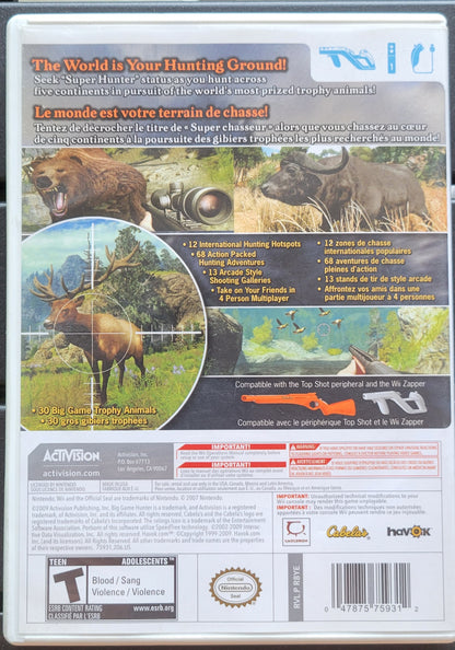 Cabela's Big Game Hunter 2010 - Nintendo Wii CIB Pre-Owned Great Shape Tested & Working