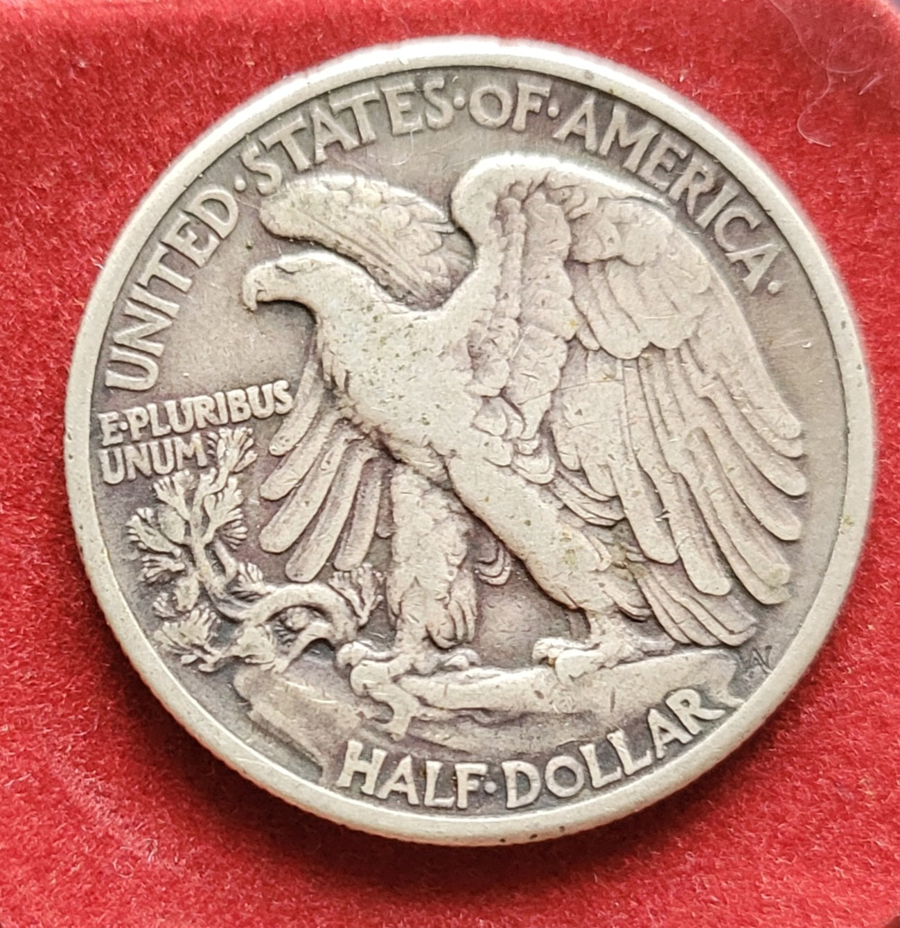 1941 Walking Liberty Half Silver Dollar - Very Good Patina Nicely Aged Hard To Find