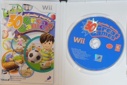 Family Party 30 Games In 1 – Nintendo Wii CIB Re-Sealed Clean Disc
