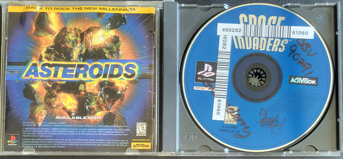 Space Invaders - Sony PlayStation 1 PS1 Complete in Box (CIB) - LIKE NEW