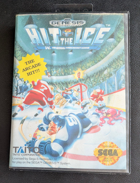 Hit The Ice - Boxed Hang Tab (Sega Genesis) | 1993 | Sports / Hockey
