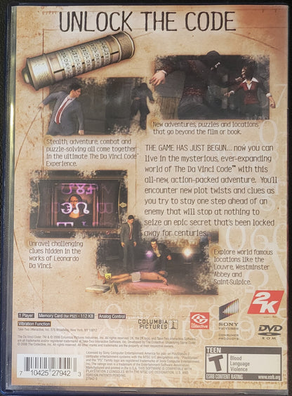 The DaVinci Code - Sony PlayStation 2 PS2 Pre-Owned (CIB) Tested & Working Great Shape!