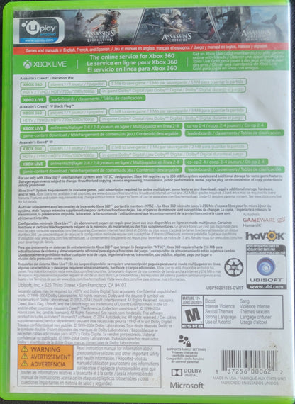 Assassin's Creed: The Americas Collection - (CIB) - Microsoft XBOX 360 - Pre-Owned Like New CLEAN DISC