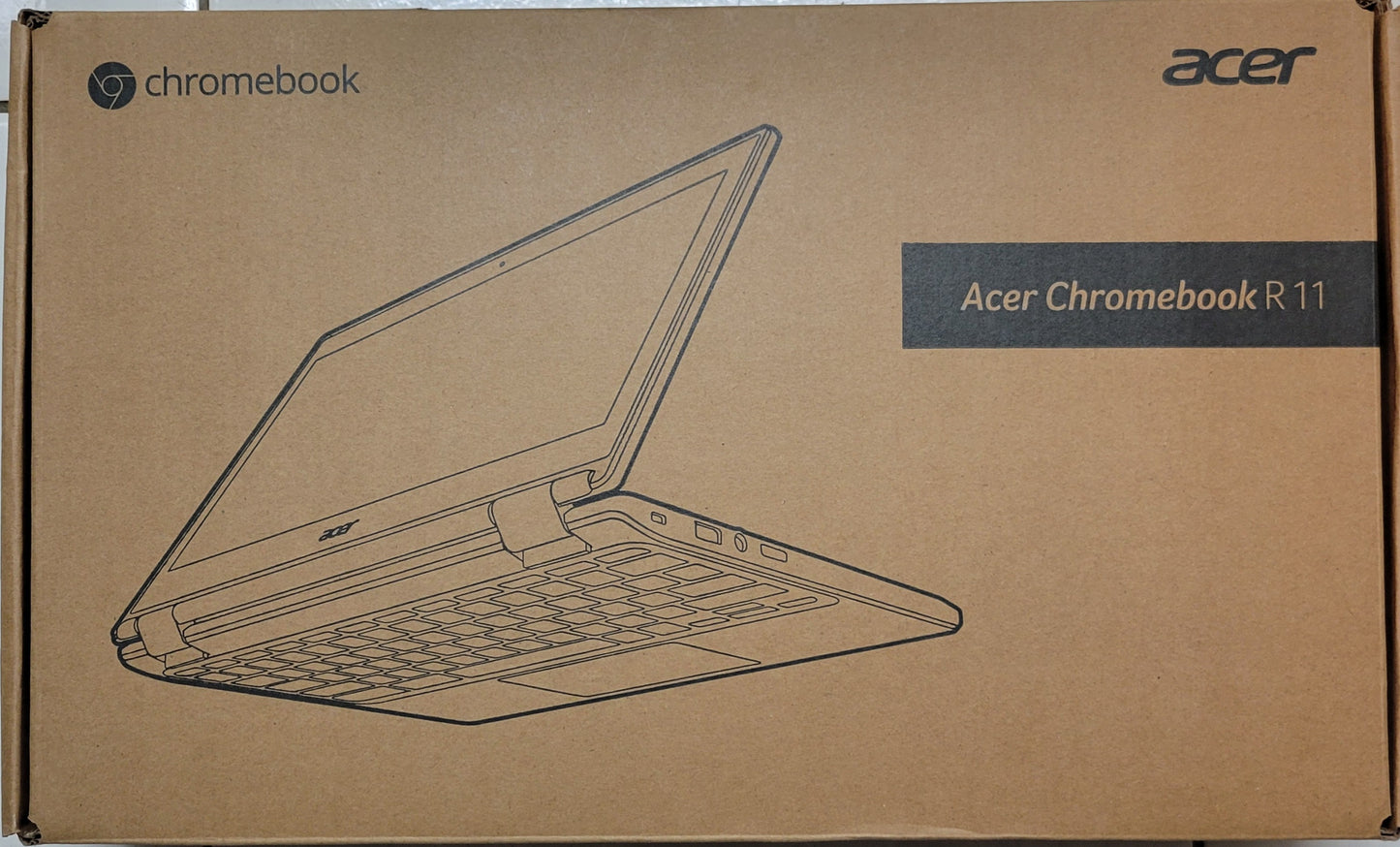 Acer Chromebook R11 FLIP - 11.6" TOUCH Platinum White Immaculate Condition CIB *LIKE NEW*