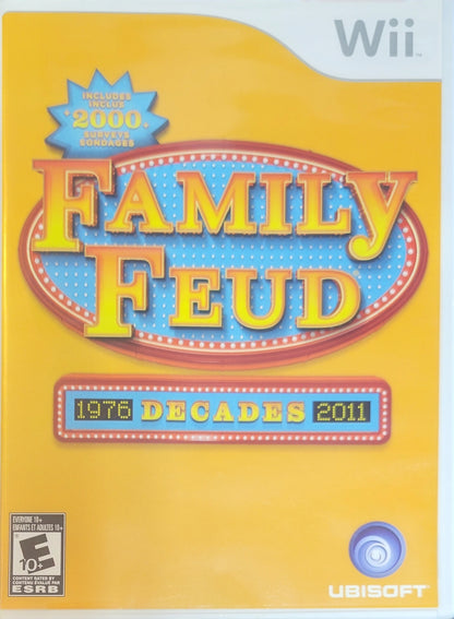 Family Feud Decades – Nintendo Wii CIB – RE-SEALED + Like New
