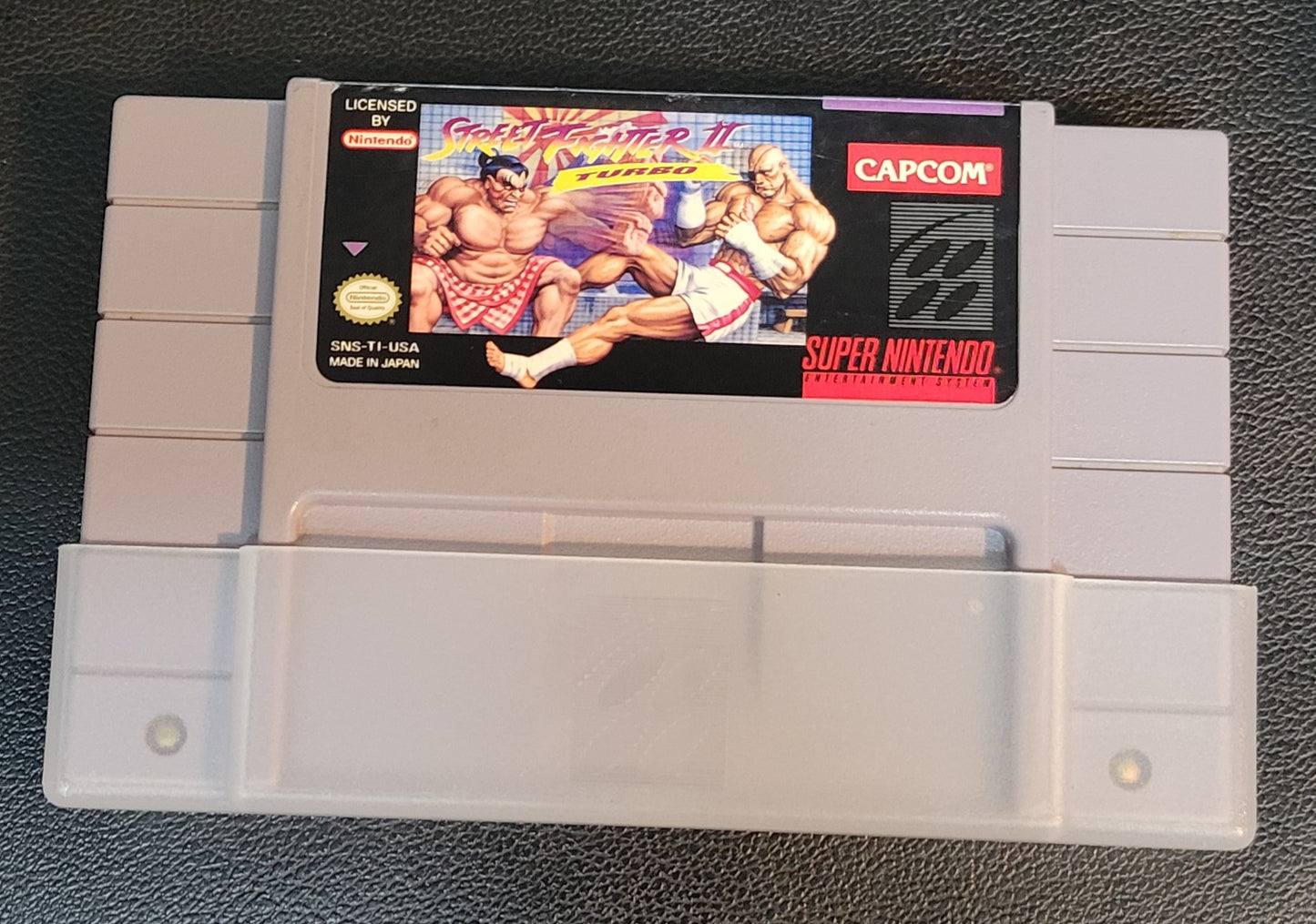 Authentic 1 Of a Kind SEALED 1992 STREET FIGHTER 2 TURBO Video Store Copy!!! SNES Cartridge (Super Nintendo Ent System) CIB Complete In Box + Instructions Immaculate Original Condition