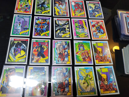 Assorted 25 2nd EDITION Marvel Cards 90 91 Super Rare Base Set Spider-Man Second Time Ever Seen On Cards!