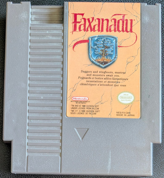 Faxanadu (1989) - Nintendo NES | Authentic | Cleaned & Tested + Protection Sleeve