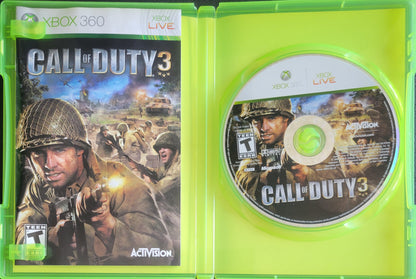 RARE Call Of Duty 3 Gold Edition! - (CIB) - Microsoft XBOX 360 - Pre-Owned Like New CLEAN DISC