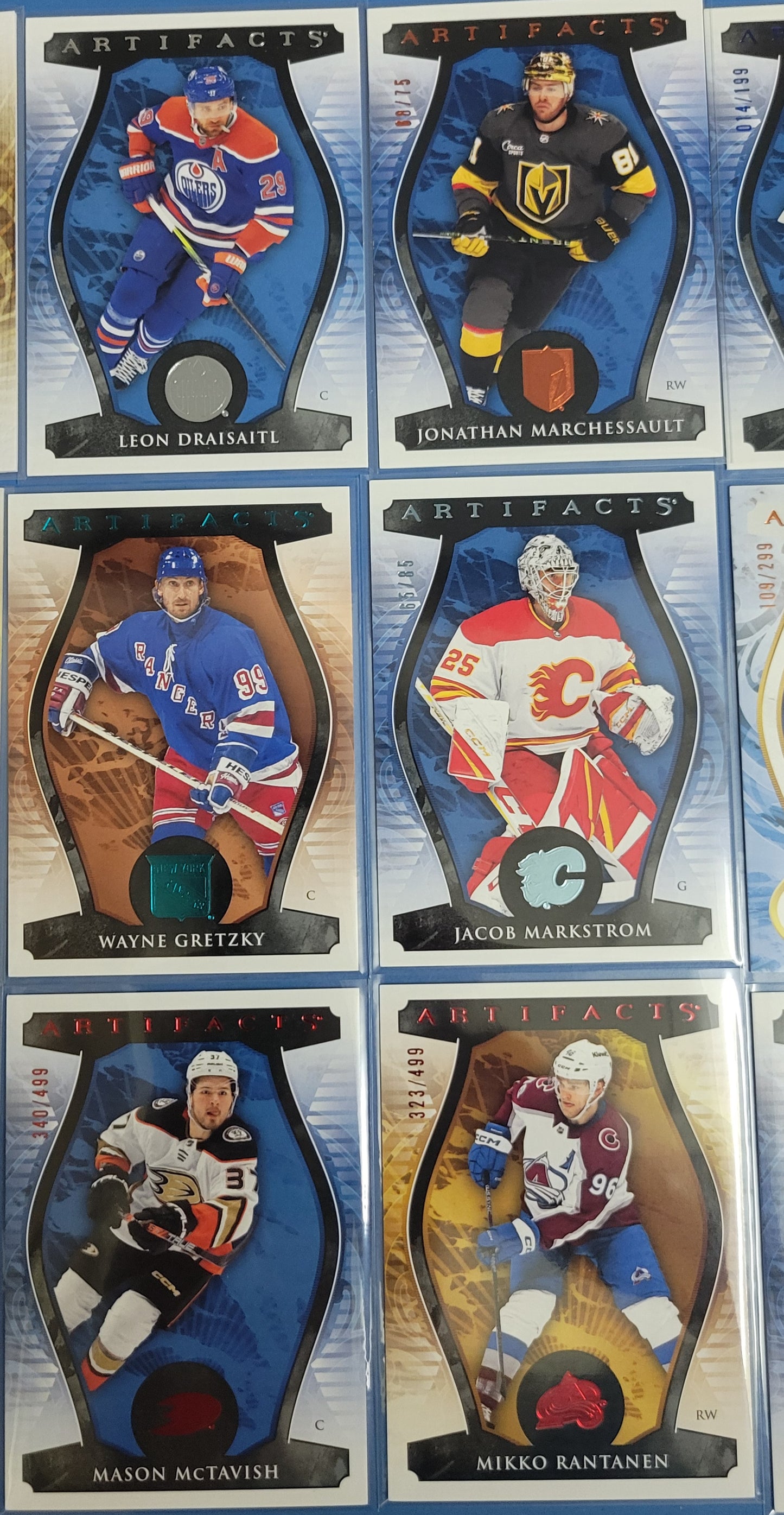 Lot Of 16 Limited Print 2023 24 #'D Artifacts MINT Condition Hockey Cards