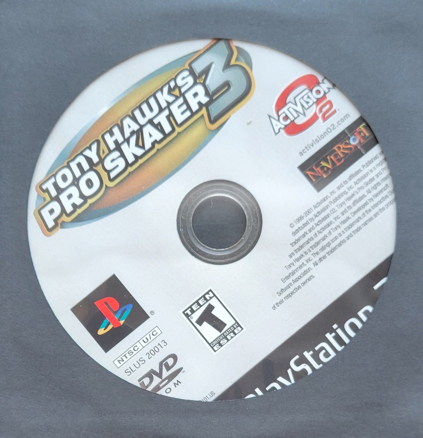 Tony Hawk's Pro Skater 3 - Sony PlayStation 2 Ps2 (Disc Only) - Used Condition