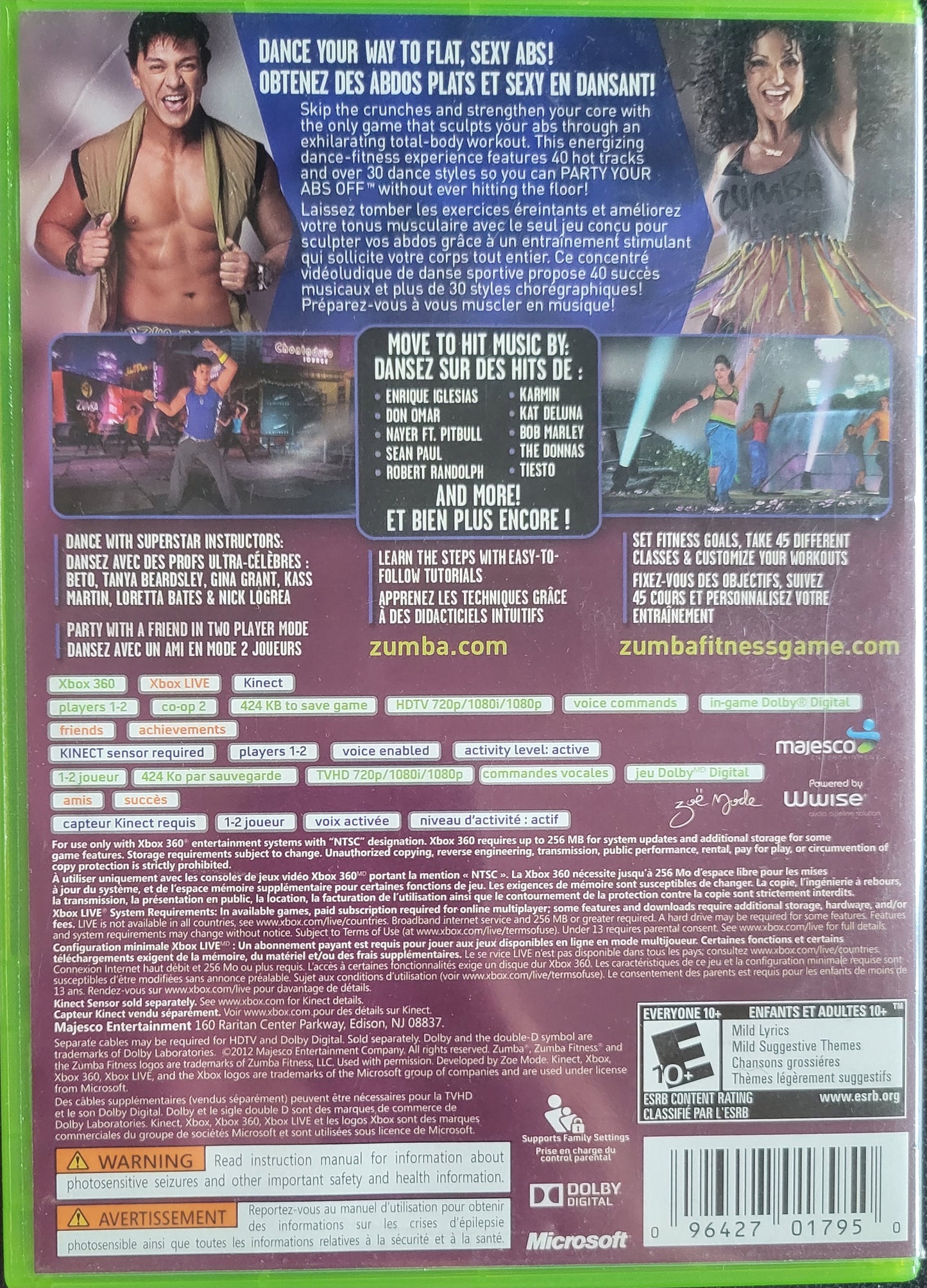Zumba Fitness Core – Microsoft Xbox 360 CIB – Clean Disc – RE-SEALED (2012)