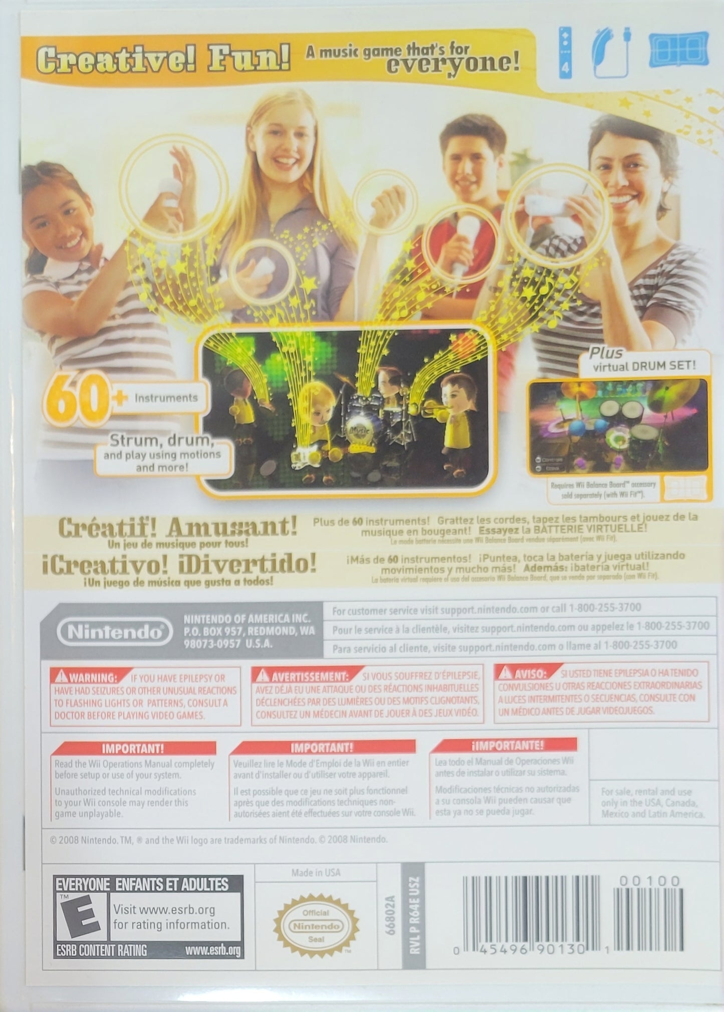 Wii Music – Nintendo Wii CIB – RE-SEALED + Like New