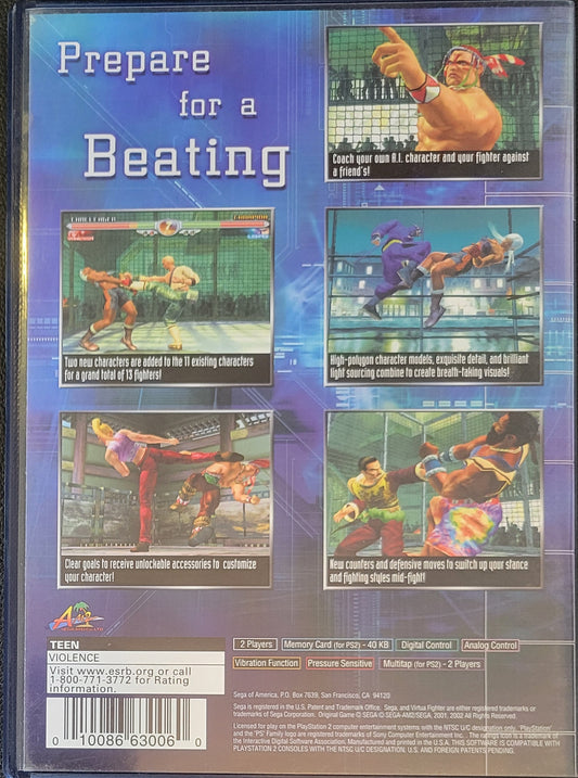 Virtua Fighter 4 - Sony PlayStation 2 PS2 RE-Sealed Like NEW