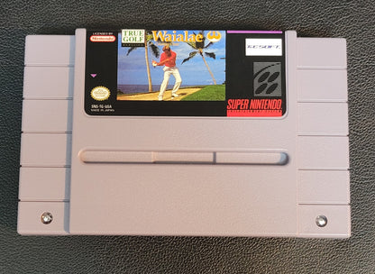 WAIALAE Golf CIB Authentic - SNES - Super Nintendo Ent. System 1992 NTSC/PAL Cartridge+ Plastic Protector