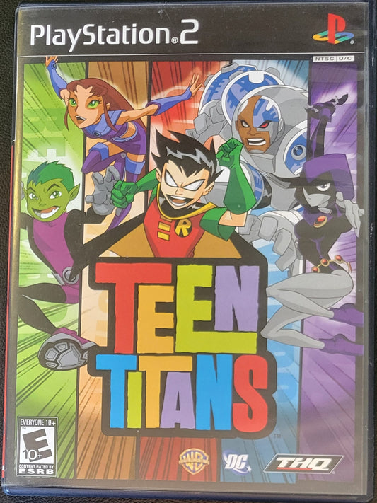 RARE Teen Titans - Sony PlayStation 2 PS2 Pre-Owned Tested & Working Great Shape CLEAN DISC
