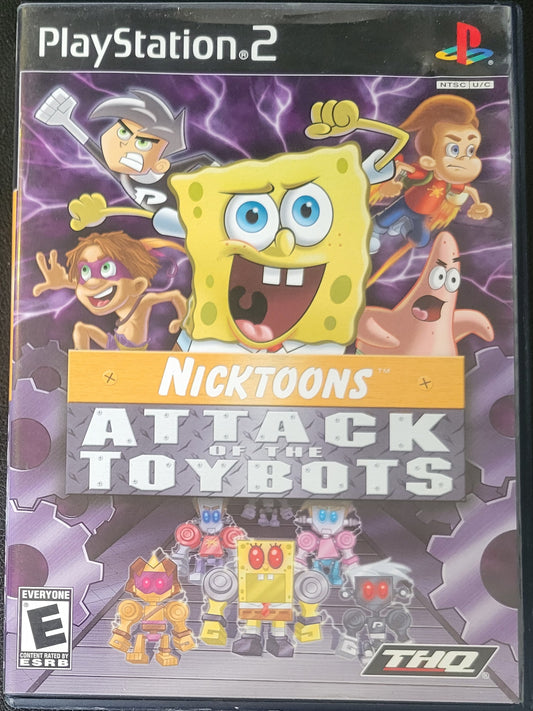 Nicktoons: Attack Of The Toybots - Sony PlayStation 2 PS2 Pre-Owned Tested & Working Great Shape!
