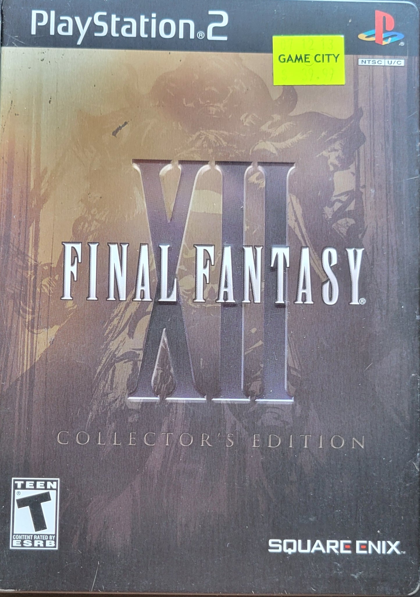 Final Fantasy XII COLLECTORS EDITION TIN - Sony PlayStation 2 PS2 Pre-Owned Great Shape!