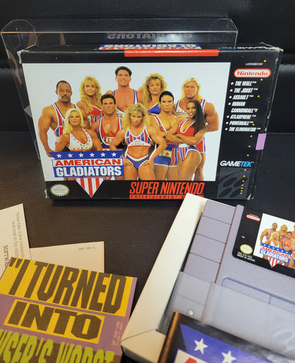 American Gladiators (SNES) - Super Nintendo Ent. 1993 IMMACULATE Condition - (REAL CIB)