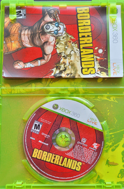 BORDERLANDS - Microsoft XBOX 360 - CIB Pre-Owned Great Shape Tested & Working