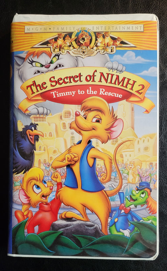 The Secret Of Nimh 2: Timmy To The Rescue 1990's VHS Tape + Box Pre - Owned