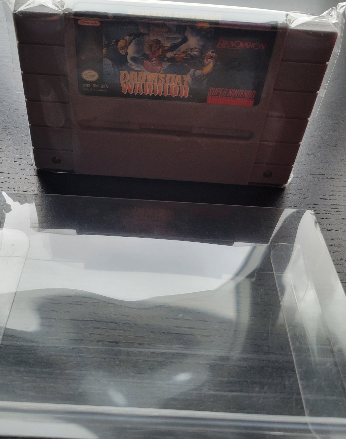 Authentic DOOMSDAY WARRIORS - SNES - Super Nintendo Ent. System NTSC Cartridge + Protector