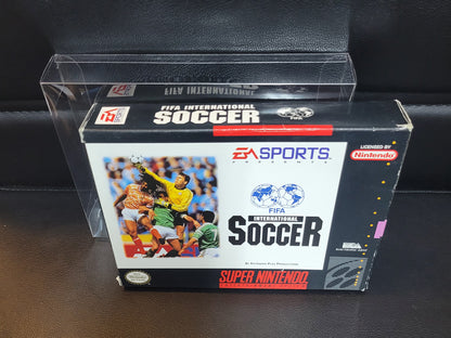 FIFA International Soccer (SNES) - Super Nintendo Ent. IMMACULATE Condition FACTORY PLASTIC - (CIB)