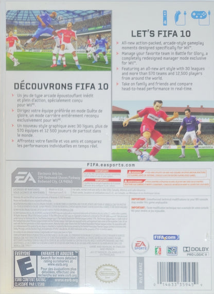 FIFA Soccer 10 – Nintendo Wii CIB – Pre-Owned – Clean Disc