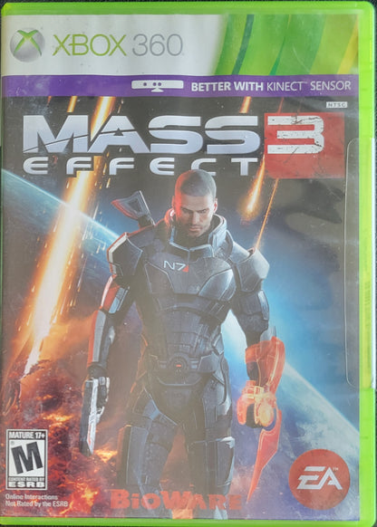Mass Effect 3 - (CIB) + Reg Card - Microsoft XBOX 360 - Pre-Owned Like New CLEAN DISC