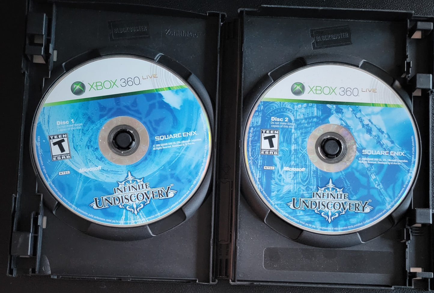 Infinite Undiscovery (Black Case) - Microsoft XBOX 360 - Pre-Owned CLEAN DISC Great Shape Tested & Working