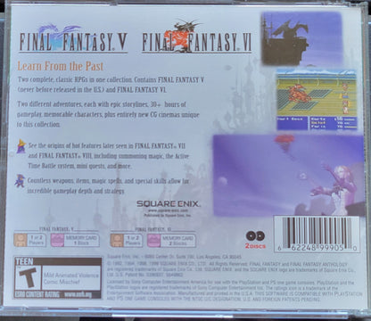 Authentic Final Fantasy: ANTHOLOGY  COLLECTOR'S Package - Sony PlayStation 1 PS1 Complete in Box (CIB) - Great Condition